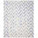 Chou Hand Tufted Wool/Cotton Geometric Rug in Ivory/Blue