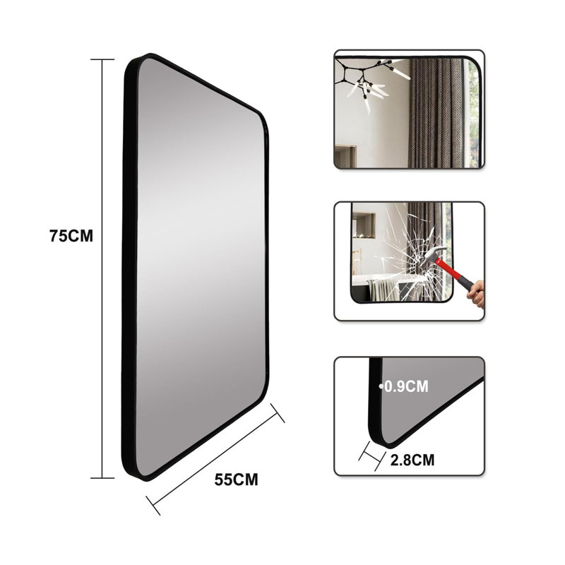Metal Rectangle Mirror