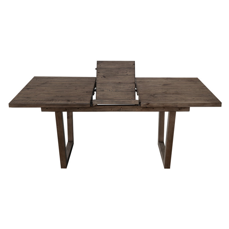 Solid Wood Dining Table Set Farmhouse Extendable Dining Table And Upholstered Chair For Dining Room/Kitchen, Coffee