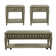 Telfair 3 Piece Coffee Table Set