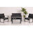 Thea 4 Piece Complete Wicker Patio Set with Cushions-1814192863