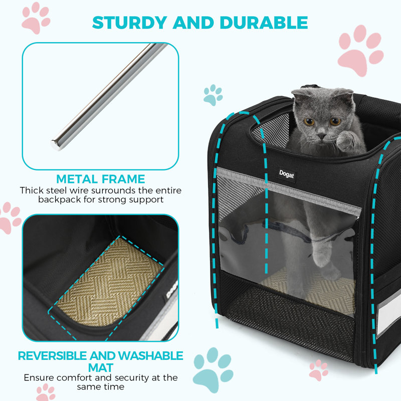Pet Carrier with 1 Door, Black