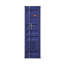 Armoire à finition bleue