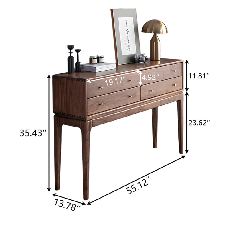 Console 39,37 po, H 35,43 po x l 55,12 po x P 13,78 po