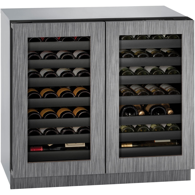 U-Line Dual Zone 35.437'' Built-In 62 Bottle Wine Refrigerator