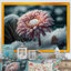 Une fleur de gerbera rose en hiver I - Impression sur toile