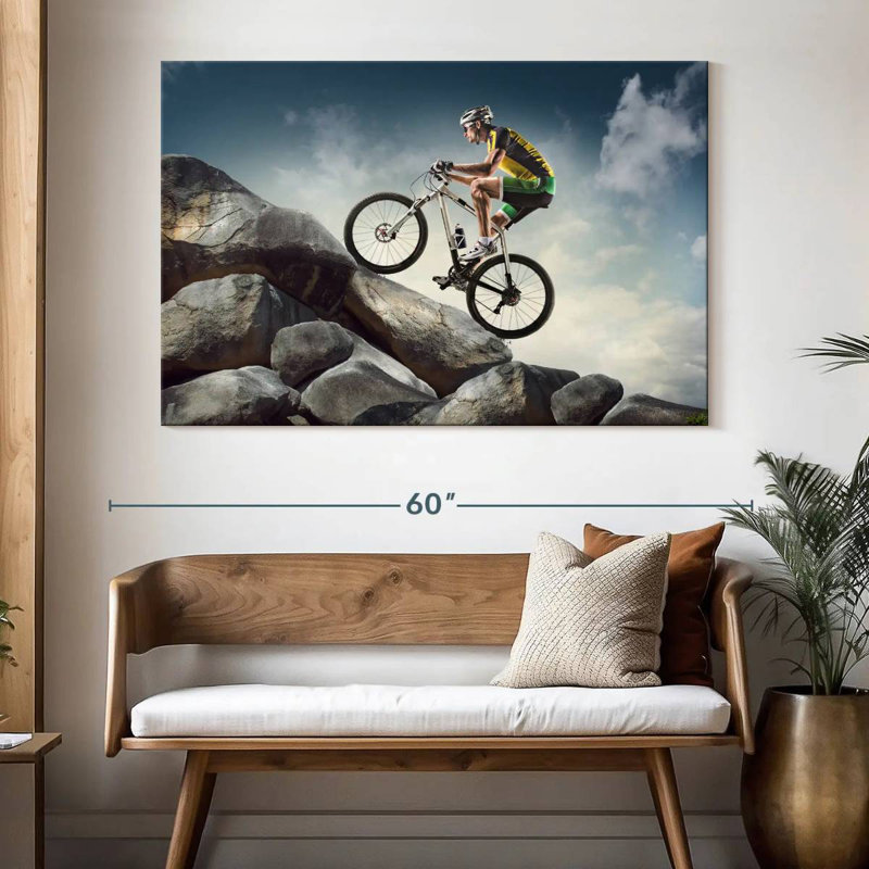 Mehar Cyclist Uphill, H 34 po x l 51 po