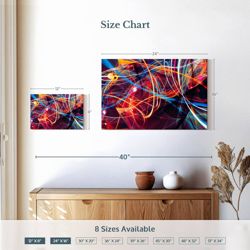 Avery Neon Light Streams, 16" H x 24" W