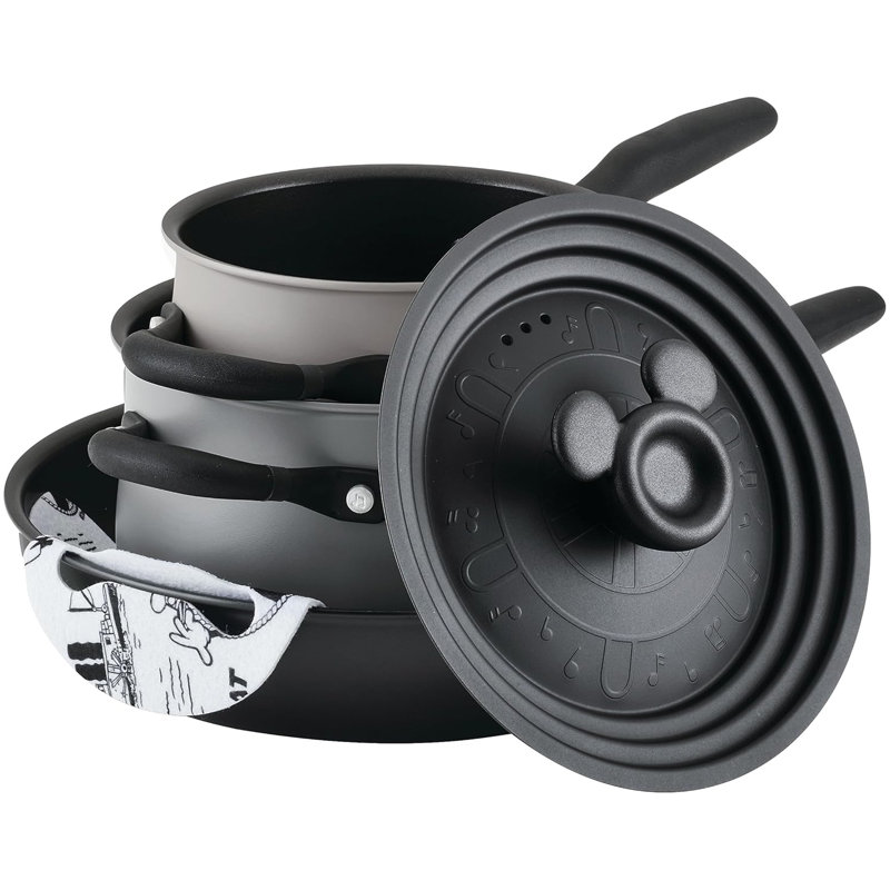 Meyer Prestige Disney Steamboat Willie Limited Edition 4 Piece Pan Set - Black