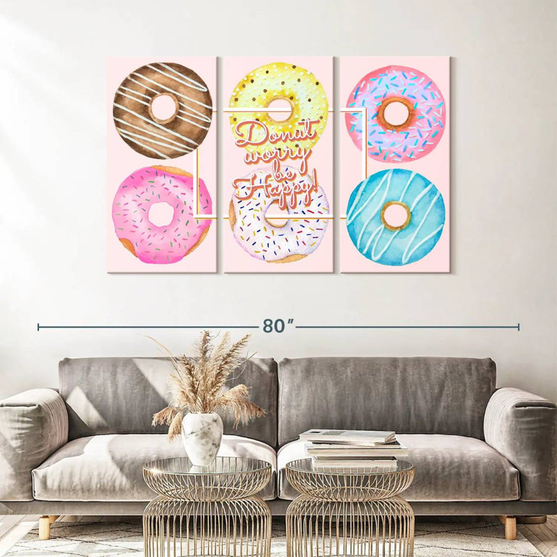«Beigne Donut», reproduction sur toile, H 57 po x l 36 po x P 1,25 po