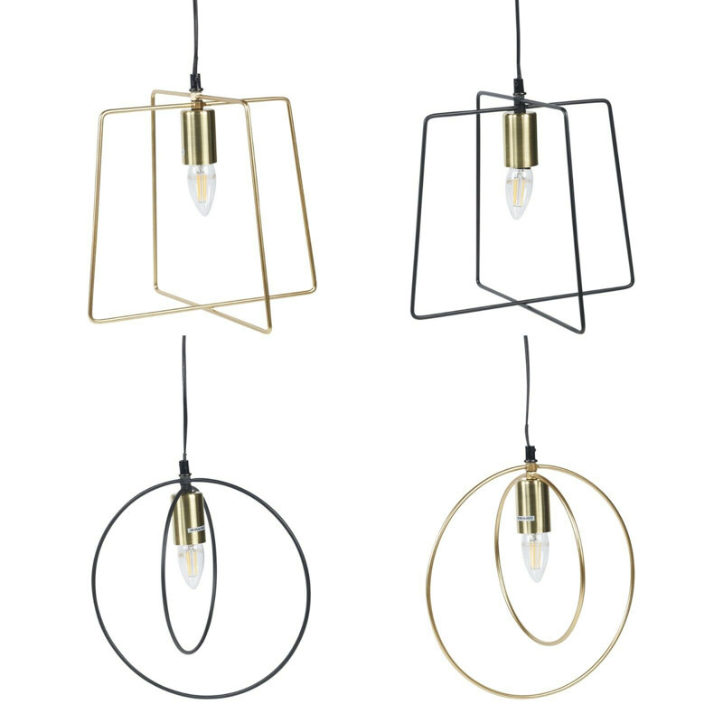 Dunham 1 - Light Geometric Pendant, Black