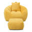 Fauteuil à billes géant avec repose-pieds, très grand canapé en fausse fourrure pour plus de confort-249818930