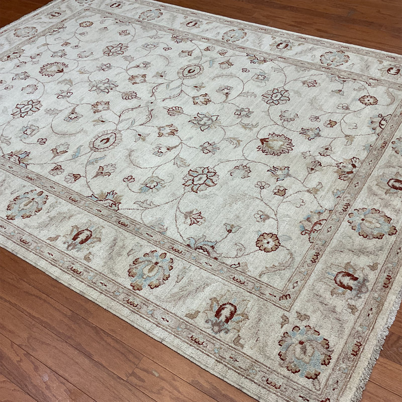 Tapis en laine Oushak Bungalow Rose