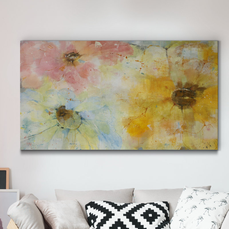 Trio - reproduction d'art sur toile tendue, H 8 po x l 20 po x P 1 po