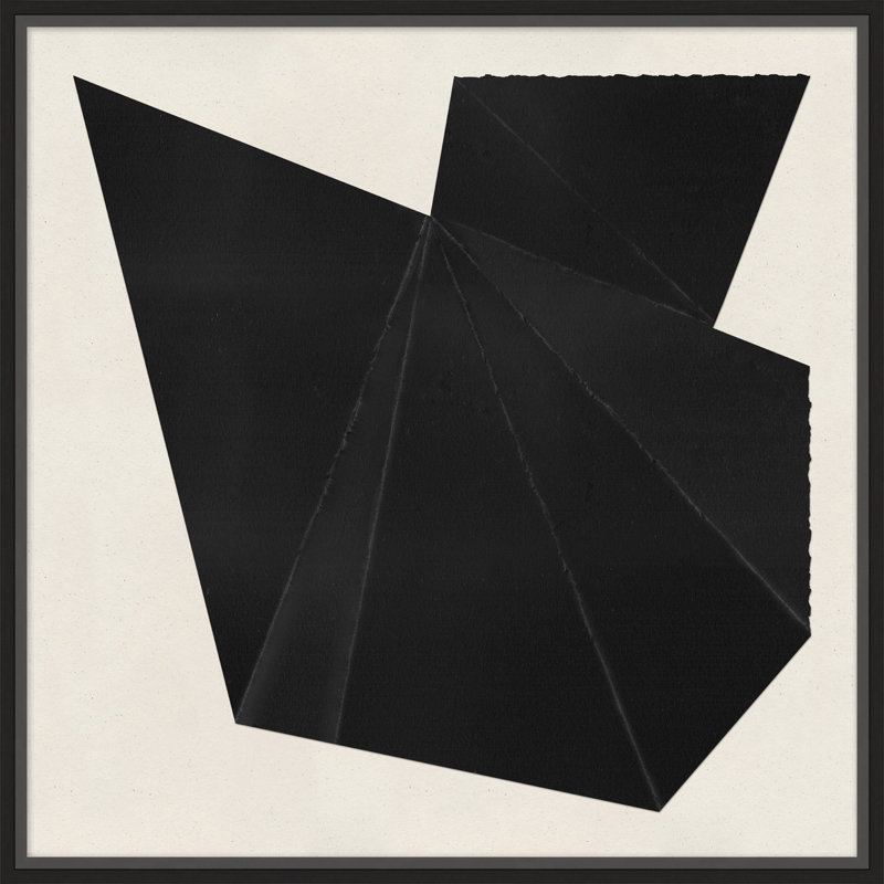 Origami, impression encadrée sur verre 3 pi
