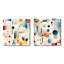 Crisel - Ensemble de 2 collages carrés à formes abstraites-101845777-101845779