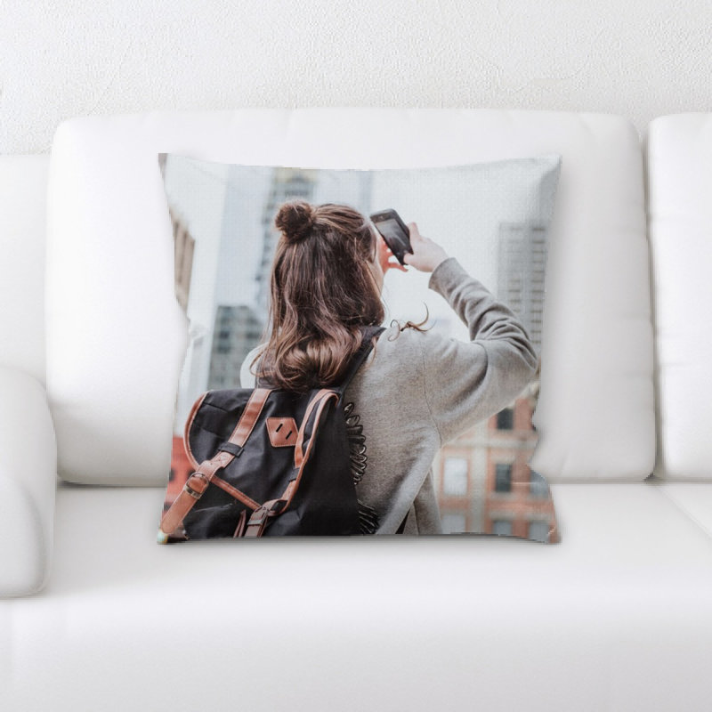 Microsuede Reversible Throw Pillow
