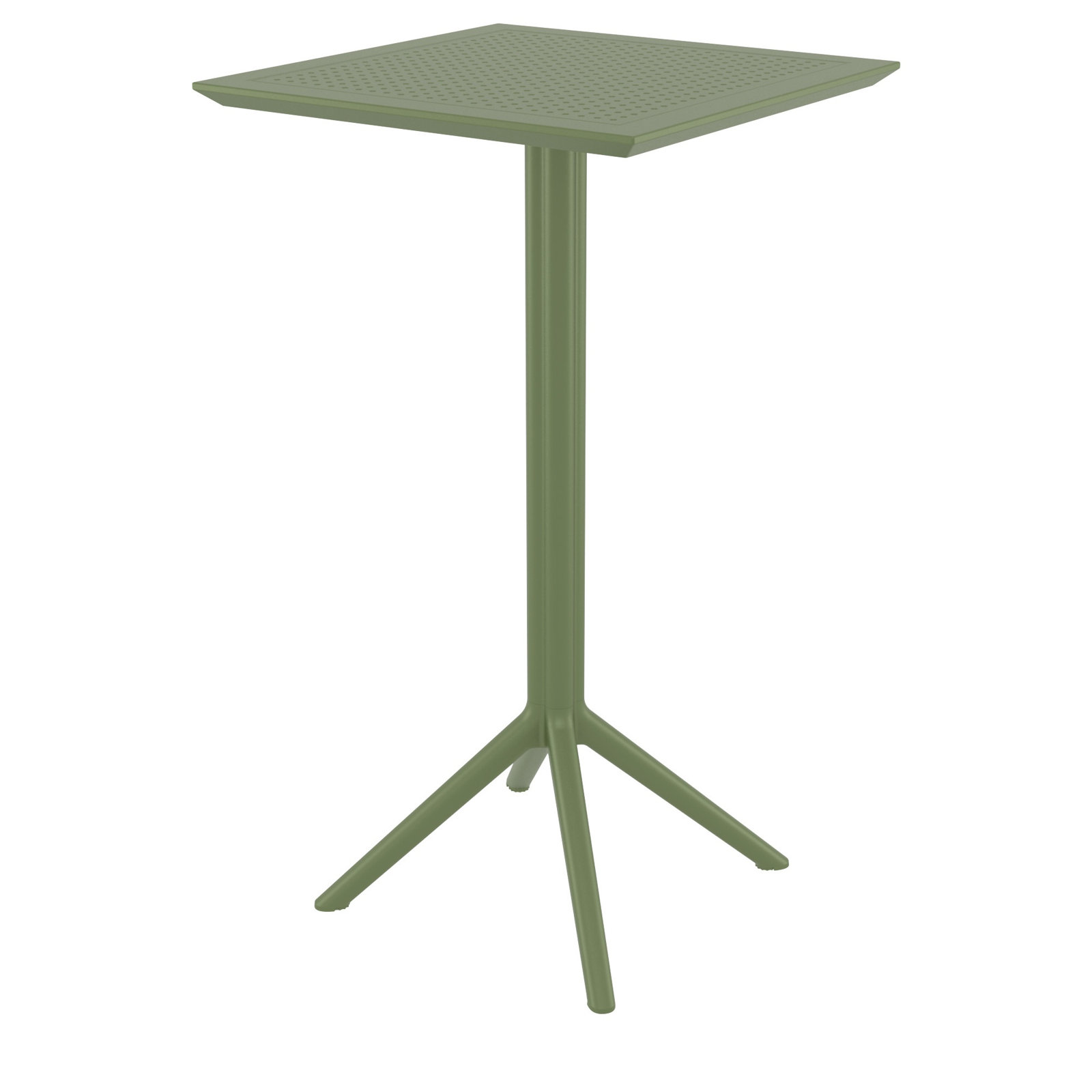 Awan Square 4 - Person Outdoor Dining Set, Olive Green