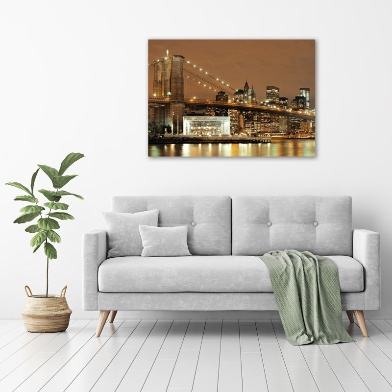 Manhattan New York - Wrapped Canvas Print