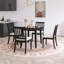 Ensemble de table de salle à manger moderne 42,36 po avec 4 chaises rembourrées 42,36 po-488060928-488060942