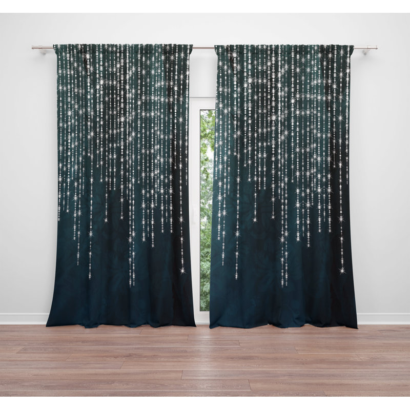 Paire de rideaux obscurcissant en polyester Farnhill, L 40 po x L 61 po
