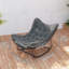 Fauteuil à bascule d'extérieur surdimensionné pour l'extérieur, gris foncé