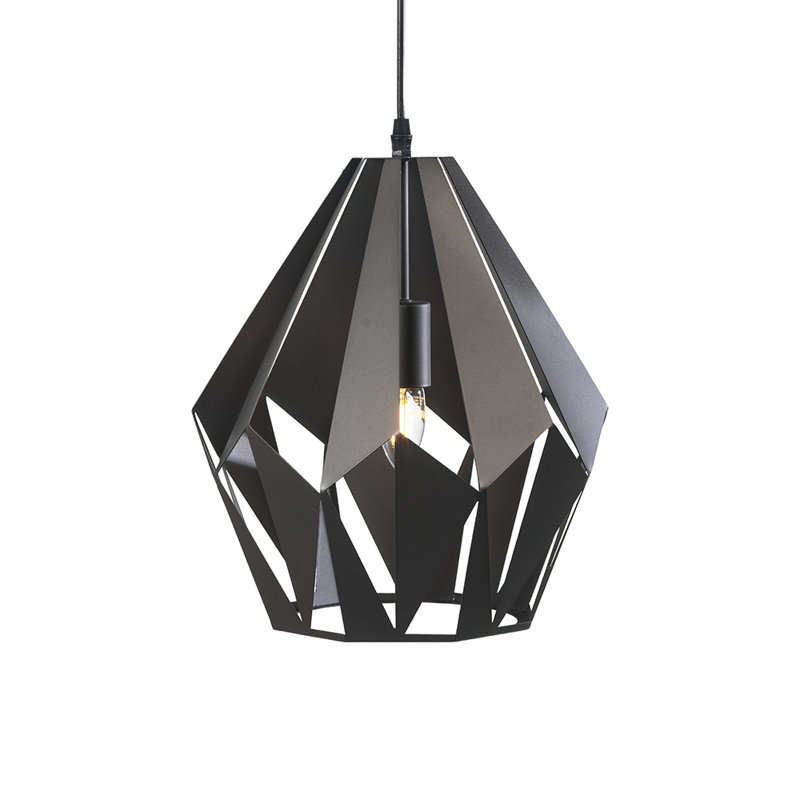 Arkia 1 - Light Geometric Pendant, 38cm H x 30cm W, Grey