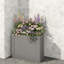 Boîte à fleurs surélevée durable en acier, style moderne pour balcon de patio