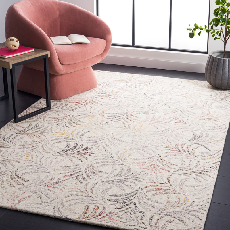 Jardin Hand Tufted Performance Floral Rug, Rectangle 5' x 8'