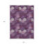 Tapis intérieur lavable 10 pi x 14 pi aubergine lavande et ivoire à pois ivoire