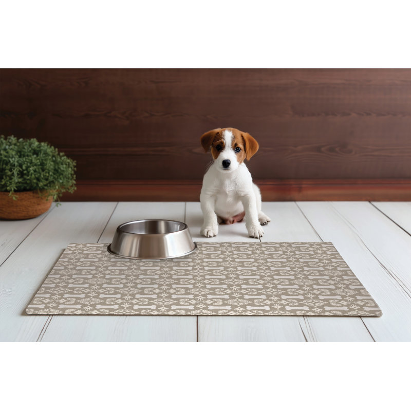 Napperon pour chien en forme de pia, Tanné, 0.01" H x 12" W x 16" D