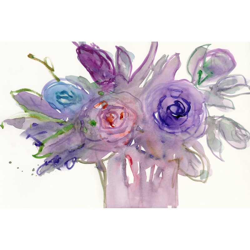 Accent floral I, H 24 po x l 36 po x P 1,25 po