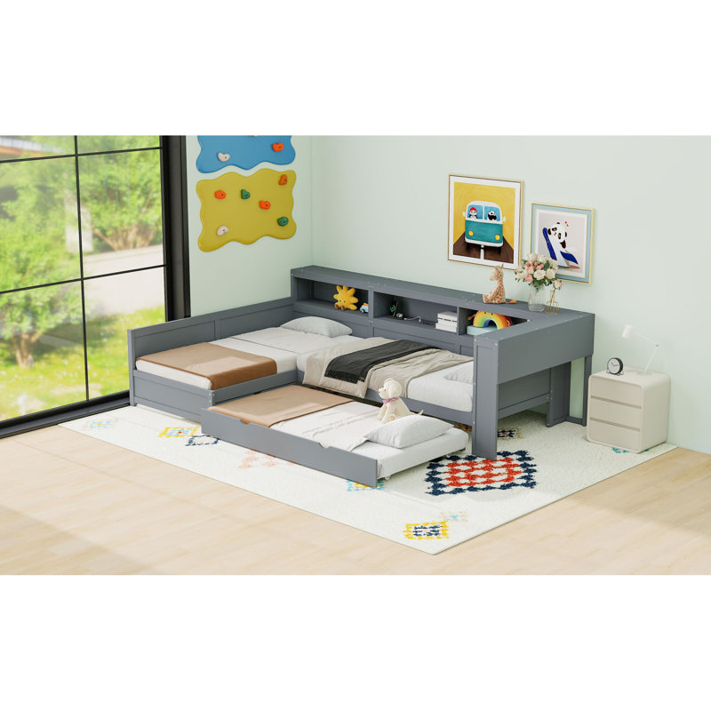 Space-saving Platforms Solid Wood Twin Bed Ideal For Small Rooms & Guest Comfort