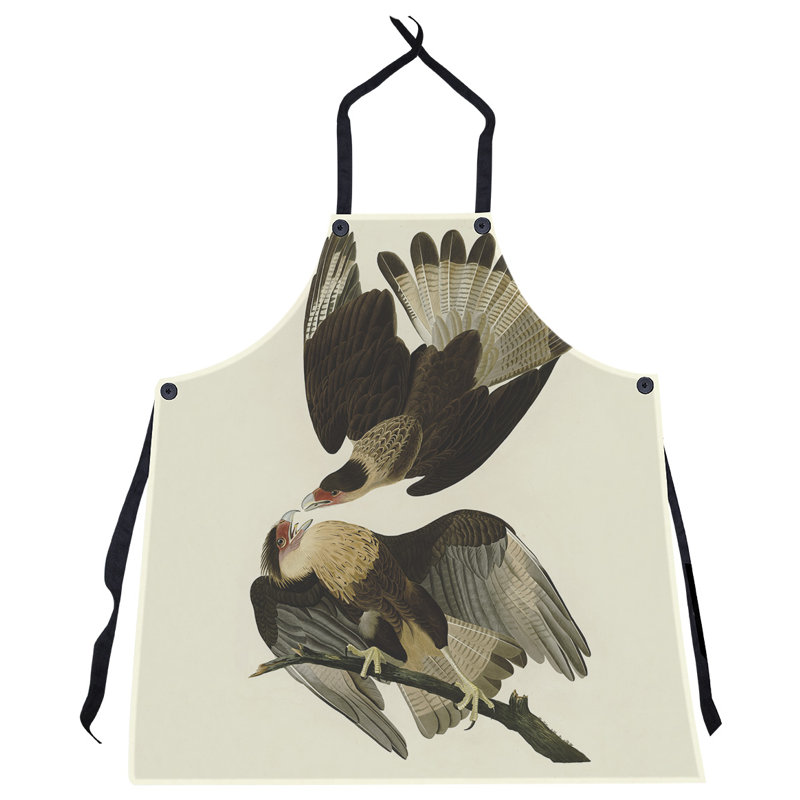 Tablier audubon brasilian caracara eagle john james, Blanc cassé / brun