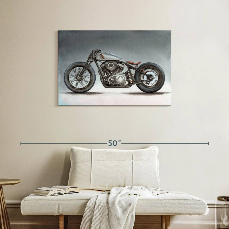 Moto de style rétro, H 24 po x l 36 po