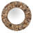 Wood Round Wall Mirror