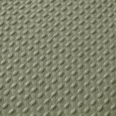 Arbor Waffle Sage Green Solid Textured 36x72'' Shower Curtain