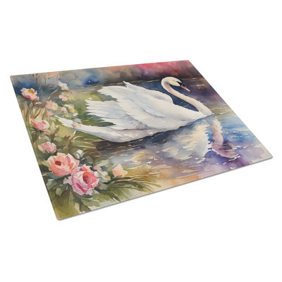 Swan Glass Cutting Board