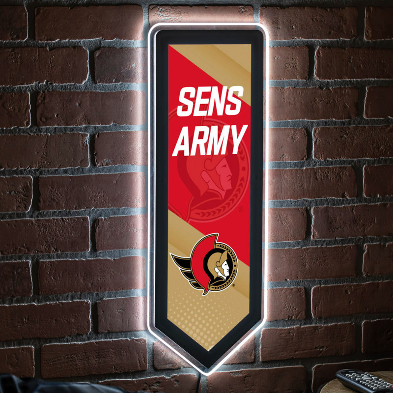 Enseigne murale NHL Team Pennant, Sénateurs d'Ottawa