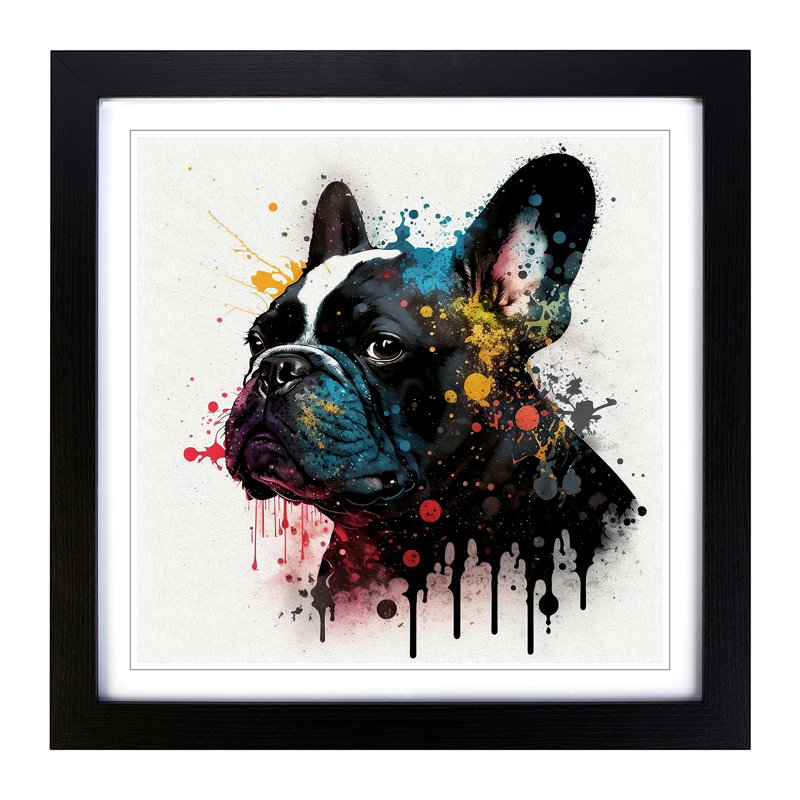 Single Picture Frame Print on Wood, Walnut