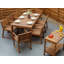 Etta Rectangular Acacia Solid Wood Outdoor Dining Table - 90 cm W 180 cm D