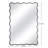 Wavy Metal Framed Rectangle Wall Mirror-1560388086