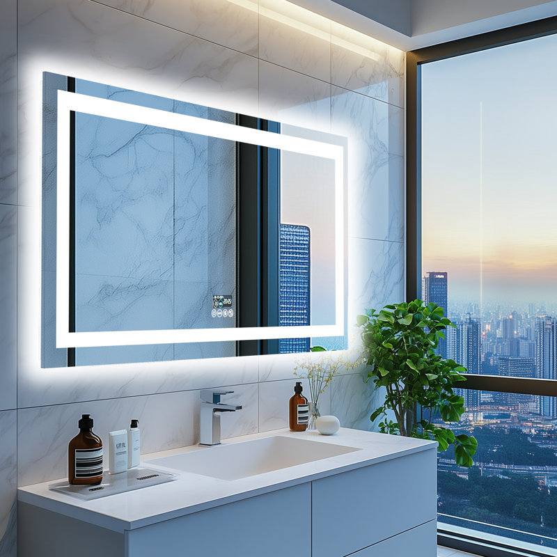 Miroir de salle de bain Led, 30,7 po x 59,5 po