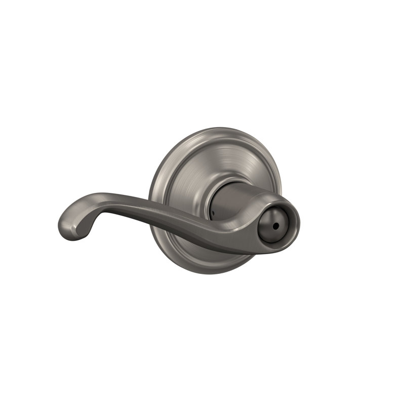 Schlage Flair Steel Privacy Lockset ANSI Grade 2 1-34 in., Satin Nickel