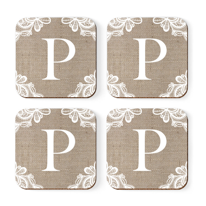 Sous-verres Café à monogramme, P