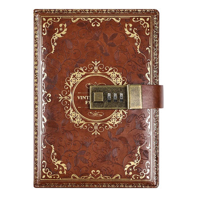 Password Diary Vintage B6 Notebook Password-protected Journal Lockable Diary Notebook Student Stationery B6 Size Journal Notebook Style Password Diary Locking