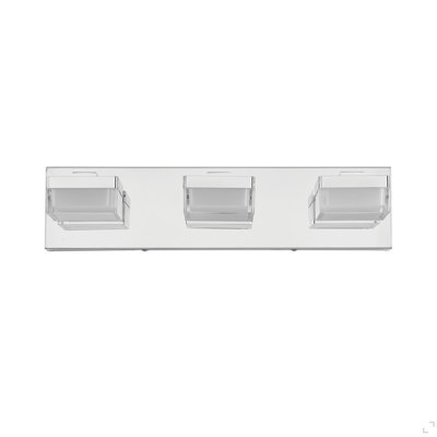 Modern Chrome LED Vanity Light, 3-Lights Wall Sconce For Bathroom And Mirror, Sleek Minimalist Design, Energy-Efficient, Easy To Install