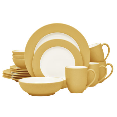 Noritake Colorwave 16-Piece Rim Dinnerware Set, Service for 4