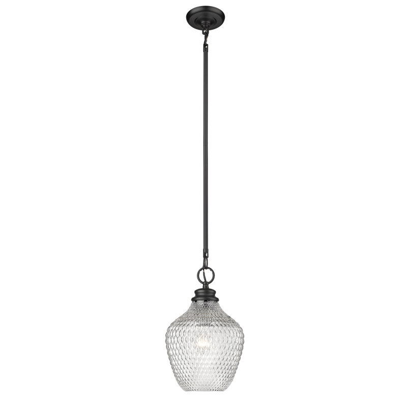 Bertsch 1 - Light Shaded Pendant, Matte Black