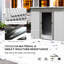 Remise de jardin en métal 7 pi x 4 pi pour le rangement extérieur - portes coulissantes doubles et 2 bouches d'aération, cour idéale, patio, pelouse, portes de jardin argenté, pelouse